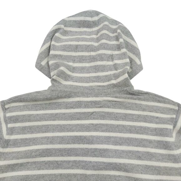 JW Anderson x Uniqlo Hoodie Womens XL Gray White Striped Wool Blend Cozy Comfy - Picture 6 of 12